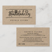 Handgemaakt Handgemaakt Lint & Naaiend Tailor Visitekaartje (Voorkant / Achterkant)