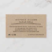 Handgemaakt Handgemaakt Lint & Naaiend Tailor Visitekaartje (Achterkant)