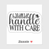 Handgemaakt – Handvat met zorg Sticker (Vel)