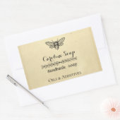 Handgemaakt HONEY BEE Zeeplabel Rechthoekige Sticker (Envelop)