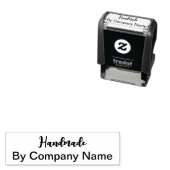 Handgemaakt in Manuscript met Tekst voor de Naam v Zelfinktende Stempel (In situ)