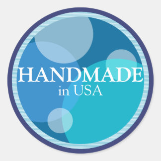 Handgemaakt in USA Sticker Label