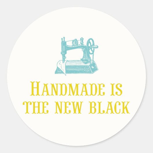 Handgemaakt is de New Black Stickers (Voorkant)