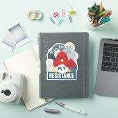 Handgemaakt is mijn verzet-Blue Contour sticker (iPad Cover)