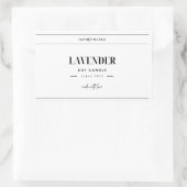 Handgemaakt kaarsetiket |  rechthoekige sticker (Tas)