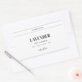 Handgemaakt kaarsetiket |  rechthoekige sticker (Envelop)