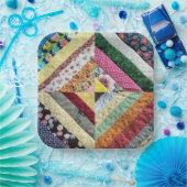 Handgemaakt kantelpatroon papieren bordje (Feest)