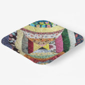 Handgemaakt kantelpatroon papieren bordje (Gebogen)