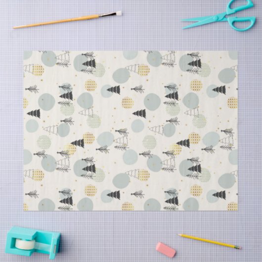 Handgemaakt kerstsymbool tissuepapier (Craft)