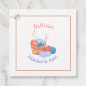 Handgemaakt Knit Care Label & Hang Label (Voorkant)