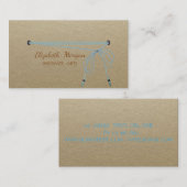 Handgemaakt, Kraft, Eenvoudig, Robuust, minimalist Visitekaartje (Voorkant / Achterkant)