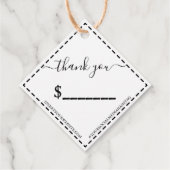 Handgemaakt Label Prijs Label Uw Logo Kraft Diamon (Achterkant)