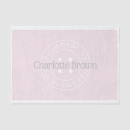 Handgemaakt met behulp van naaigknopen tissuepapier