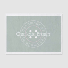 Handgemaakt met behulp van naaigknopen tissuepapier