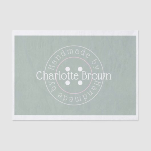 Handgemaakt met behulp van naaigknopen tissuepapier (Voorkant)