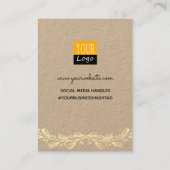 Handgemaakt met de productkaarten van Love Ketting Visitekaartje (Achterkant)