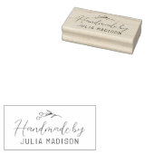 Handgemaakt met hand getekend botanisch eenvoudig rubberstempel (Gestempeld)