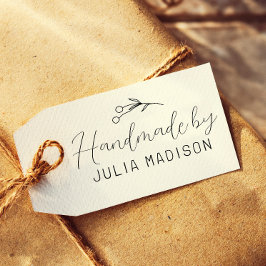 Handgemaakt met hand getekend botanisch eenvoudig rubberstempel