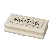 Handgemaakt Met Hart op aangepaste naam Rubberstempel (Stempel)