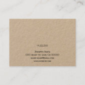 Handgemaakt met Heart Bracelet Display Card Holder Visitekaartje (Achterkant)