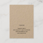 Handgemaakt met Heart Earring Display Card-houder Visitekaartje (Achterkant)