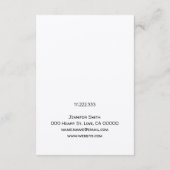 Handgemaakt met Heart Hair Clip Display Card Holde Informatiekaartje (Achterkant)