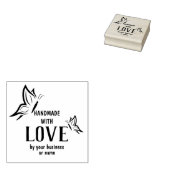 Handgemaakt met het Citaat van de Liefde met Butte Rubberstempel (Gestempeld)