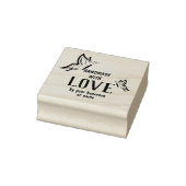 Handgemaakt met het Citaat van de Liefde met Butte Rubberstempel (Stempel)