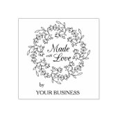 Handgemaakt met het liefdescitaat en dubbelzinnig  rubberstempel (Afrduk)