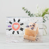 Handgemaakt met lade zakenlavender van de Liefde S Bedankkaart (Staand voorkant)