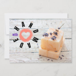 Handgemaakt met lade zakenlavender van de Liefde S Bedankkaart