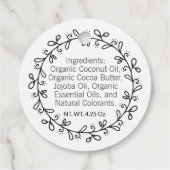 Handgemaakt met liefde 💕 2-zijdige hang Labels (Achterkant)