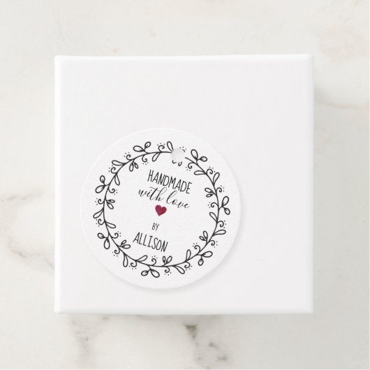 Handgemaakt met liefde 💕 2-zijdige hang Labels (In situ)