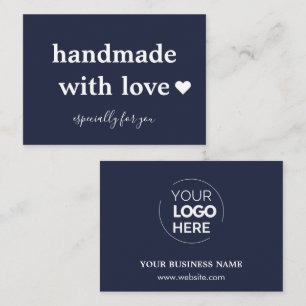 Handgemaakt met liefde Aangepaste Logo Marine Visitekaartje