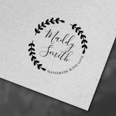 Handgemaakt met liefde, aangepaste persoonlijke na  zelfinktende stempel