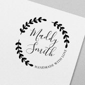 Handgemaakt met liefde, aangepaste persoonlijke na  zelfinktende stempel