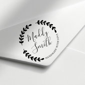 Handgemaakt met liefde, aangepaste persoonlijke na  zelfinktende stempel