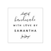 Handgemaakt met liefde | Aangepaste productverpakk Rubberstempel (Afrduk)