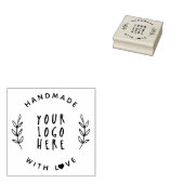 Handgemaakt met Liefde, aangepaste zelfgemaakte za Rubberstempel (Gestempeld)
