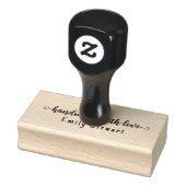 handgemaakt met liefde Ambachtsnaam Rubberstempel (Stempel)