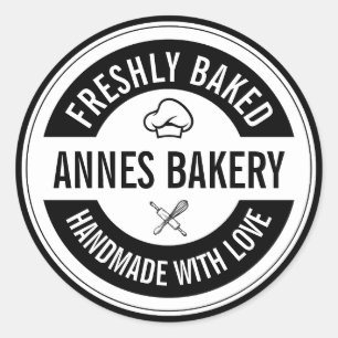 Handgemaakt met liefde Bakery Business Sticker
