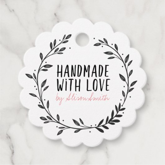 Handgemaakt met Liefde Bedankjes Labels (Voorkant)