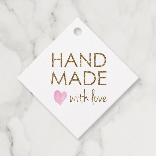 handgemaakt met liefde bedankjes labels (Voorkant)