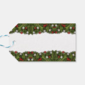 Handgemaakt met liefde bij Christmas Label Cadeaulabel (Achterkant Horizontaal)