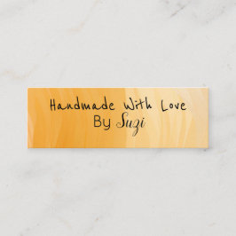 Handgemaakt met liefde bij naam Terracotta Mini Visitekaartje