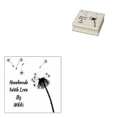 Handgemaakt met liefde bloemenstempel rubberstempel (Gestempeld)