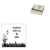 Handgemaakt met liefde bloemenstempel rubberstempel (Gestempeld)