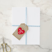 Handgemaakt met liefde cadeaulabel (Met Touw)