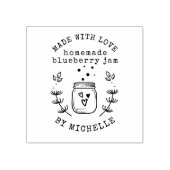Handgemaakt met liefde canning jam rubberstempel (Afrduk)