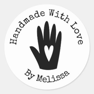 Handgemaakt met liefde Classic Round Sticker